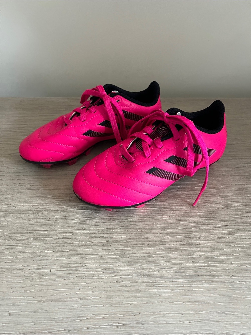 Adidas kids girls Goletto soccer cleats size 12 K pink
